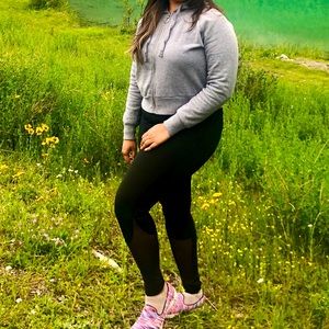 Half jacket with hoodie